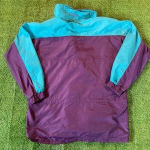 Vintage multi color columbia windbreaker